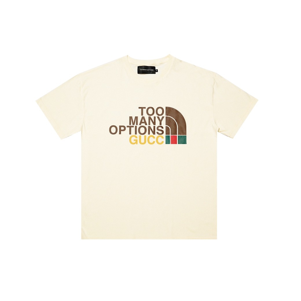 TOOMANY OPTIONS TMOS X GUCC T-SHIRT CREAM