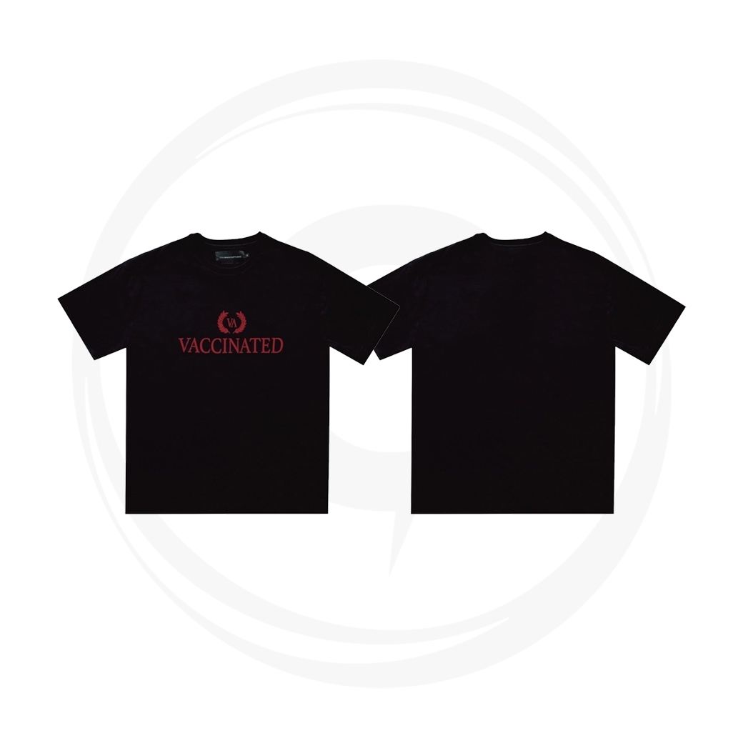 TOOMANY OPTIONS VACCINATED T-SHIRT BLACK