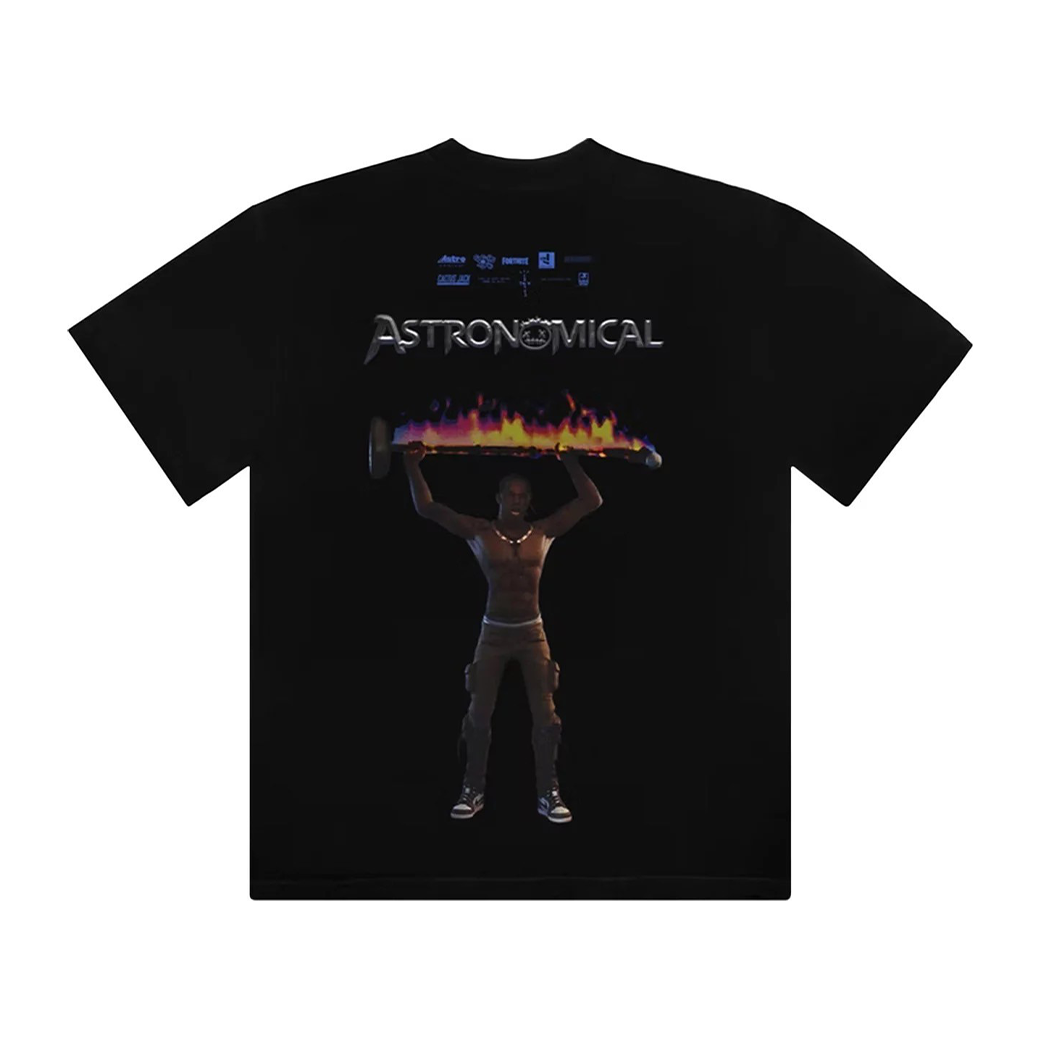 TRAVIS SCOTT ASTRO RAGE T-SHIRT BLACK