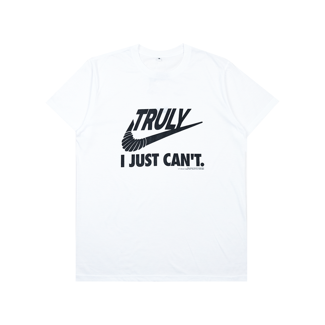 TRULY ทรูลี่ไปตี้ T-SHIRT WHITE/BLACK