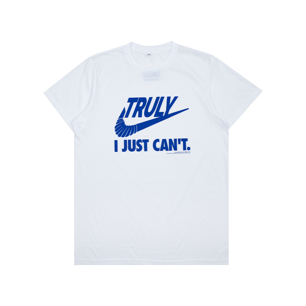 TRULY ทรูลี่ไปตี้ T-SHIRT WHITE/BLUE