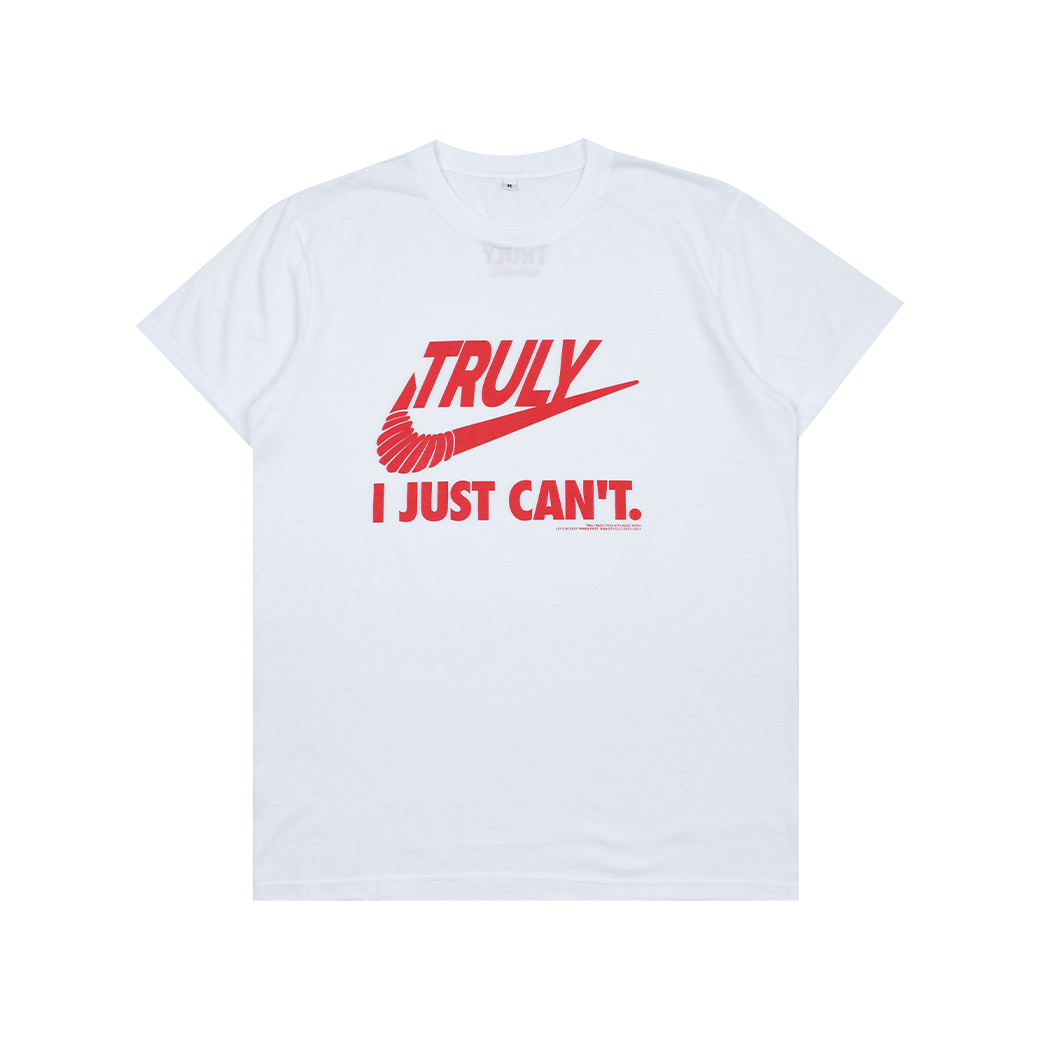 TRULY ทรูลี่ไปตี้ T-SHIRT WHITE/RED