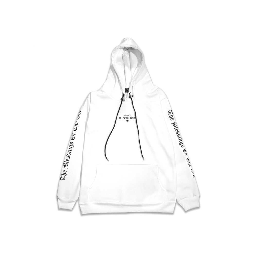 TZ WORLDWIDE GOD IS DOPE HOODIE WHITE