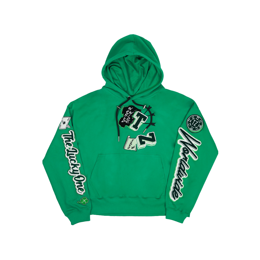 TZ WORLDWIDE LUCKY GREEN HOODIE GREEN