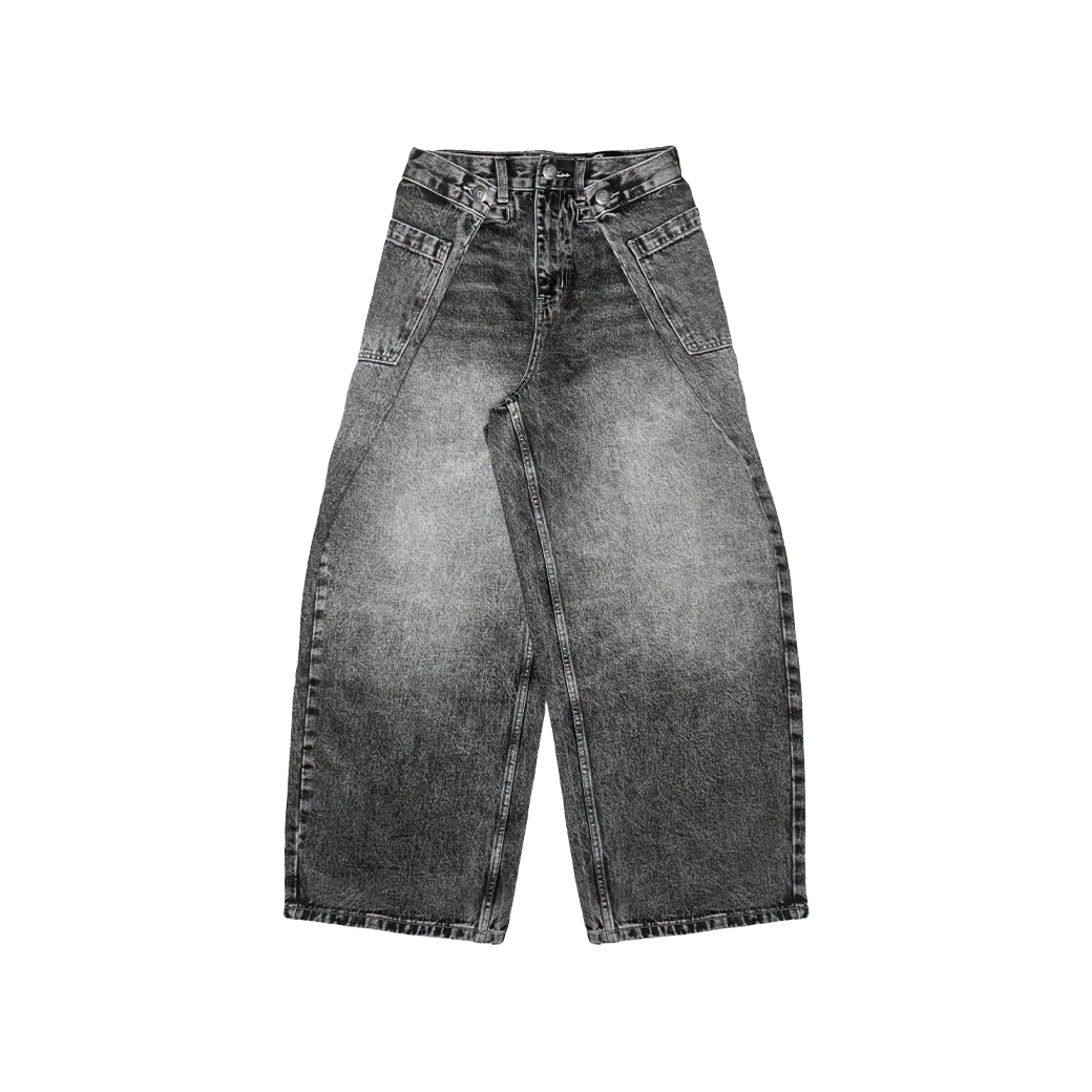 TZ WORLDWIDE AFTERIMAGE BAGGY JEANS WASHED BLACK