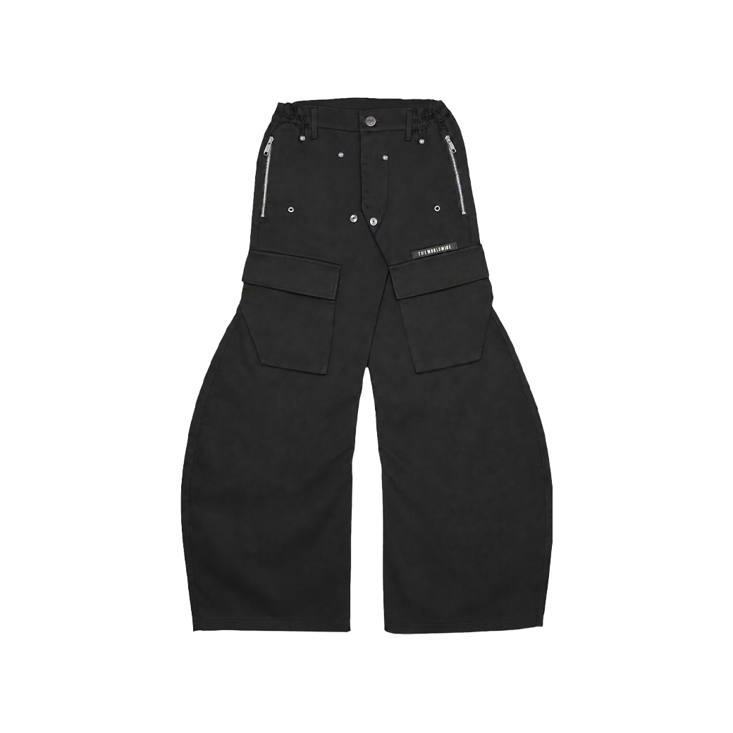 TZ WORLDWIDE WARP FLARE CARGO PANTS BLACK