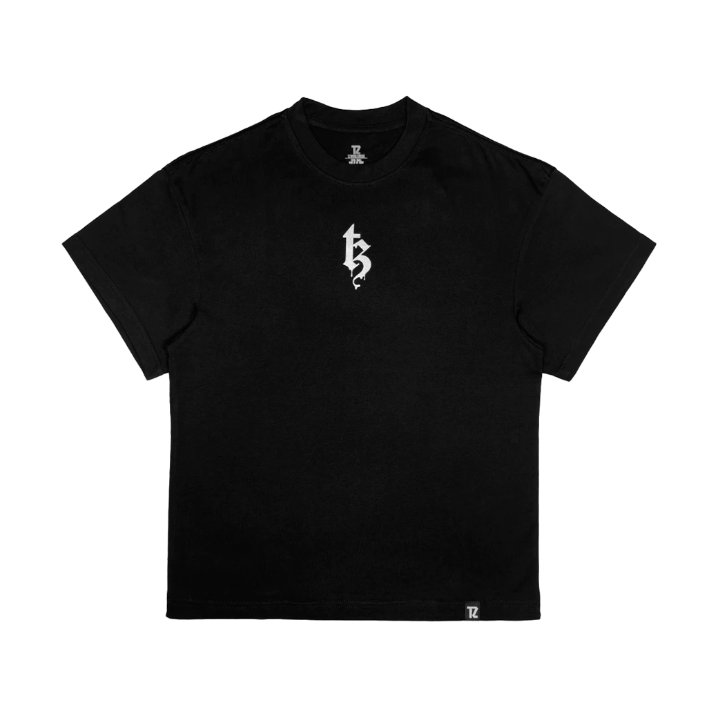 TZ WORLDWIDE CHROME DOODLE T-SHIRT BLACK
