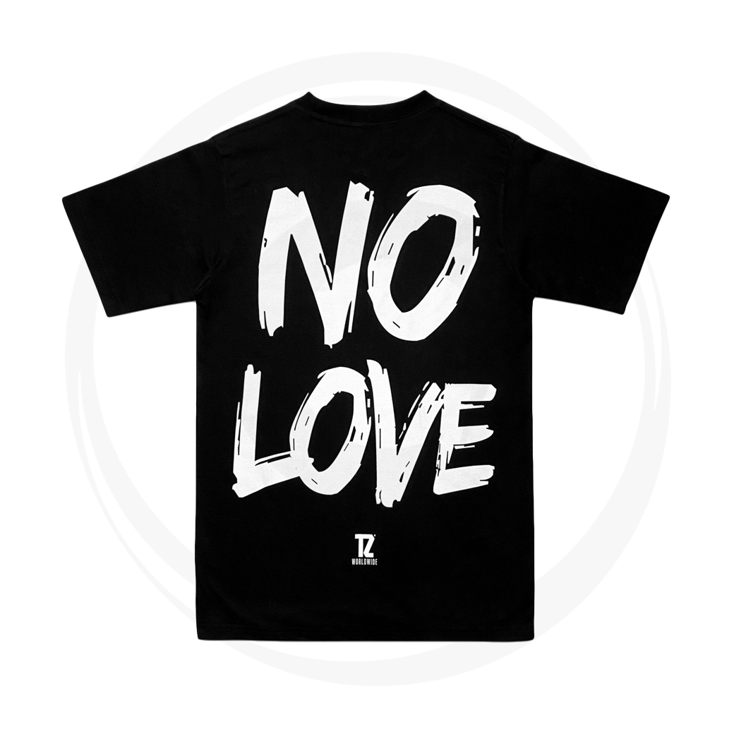 TZ WORLDWIDE NO LOVE T-SHIRT BLACK