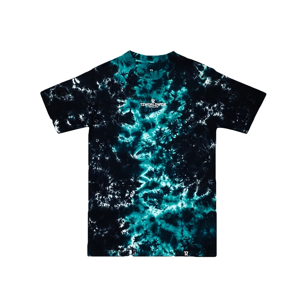 TZ WORLDWIDE TIE-TILL-DYE T-SHIRT GREEN