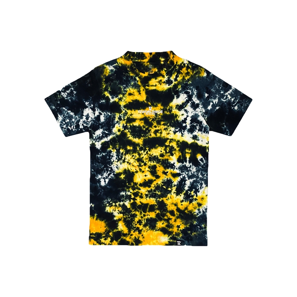 TZ WORLDWIDE TIE-TILL-DYE T-SHIRT YELLOW