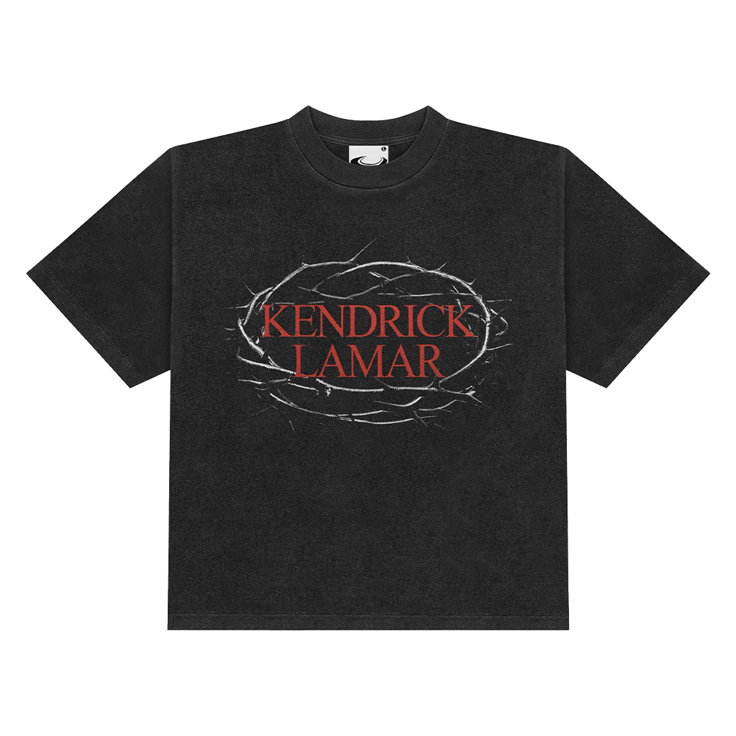 ULTIMATE.BKK KENDRICK LAMAR BOXY T-SHIRT FADE BLACK