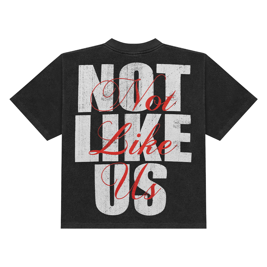 ULTIMATE.BKK KENDRICK LAMAR BOXY T-SHIRT FADE BLACK