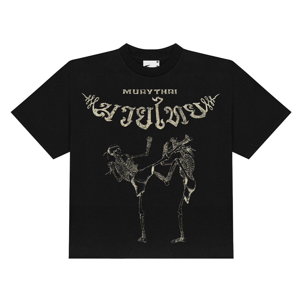 ULTIMATE.BKK MUAY THAI BOXY T-SHIRT BLACK