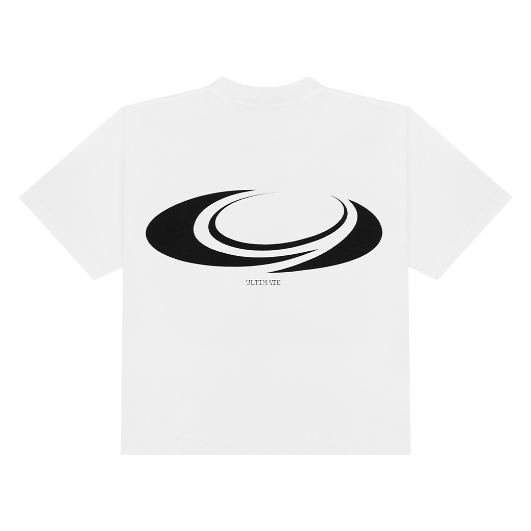 ULTIMATE.BKK UNCUT LOGO BOXY T-SHIRT WHITE