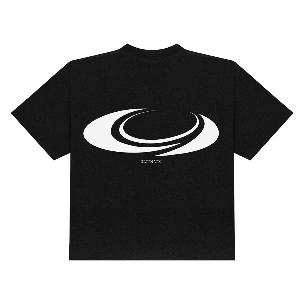 ULTIMATE.BKK UNCUT LOGO BOXY T-SHIRT BLACK