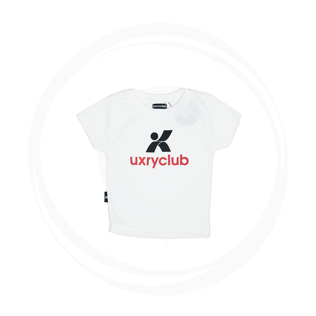 UXRY CLUB LOGO BABY T-SHIRT WHITE