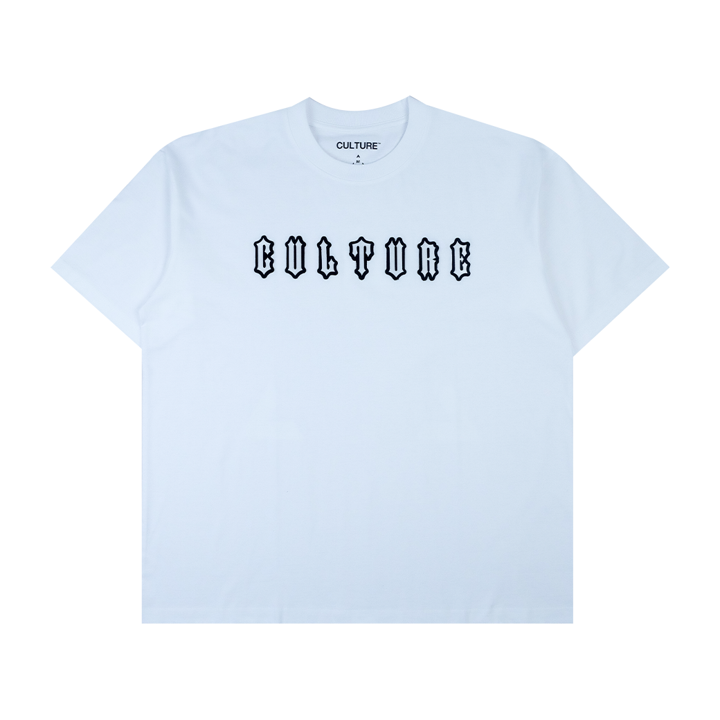 V.A.C CULTURE SUPER OVERSIZED LOGO T-SHIRT WHITE