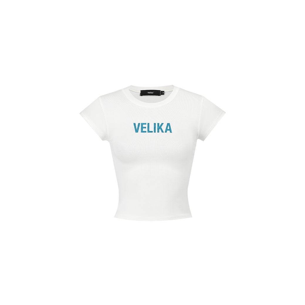 VELIKA GLITTER BABY T-SHIRT WHITE