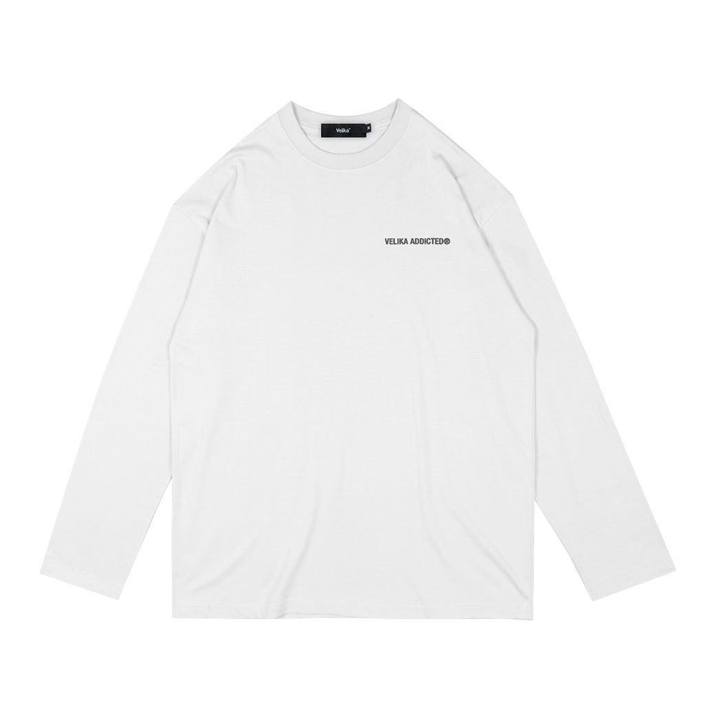 VELIKA LOGO LONG SLEEVE T-SHIRT WHITE