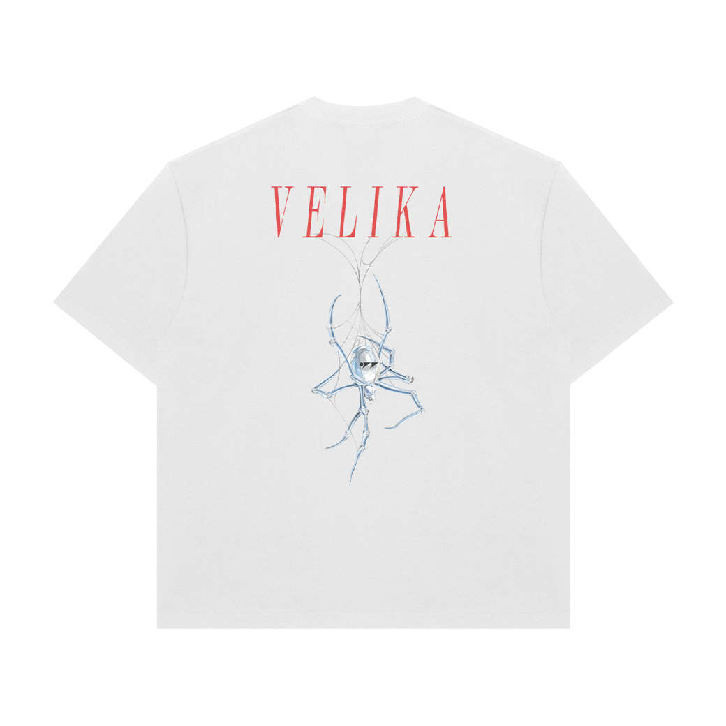VELIKA CHROMESPIDER OVERSIZED T-SHIRT WHITE