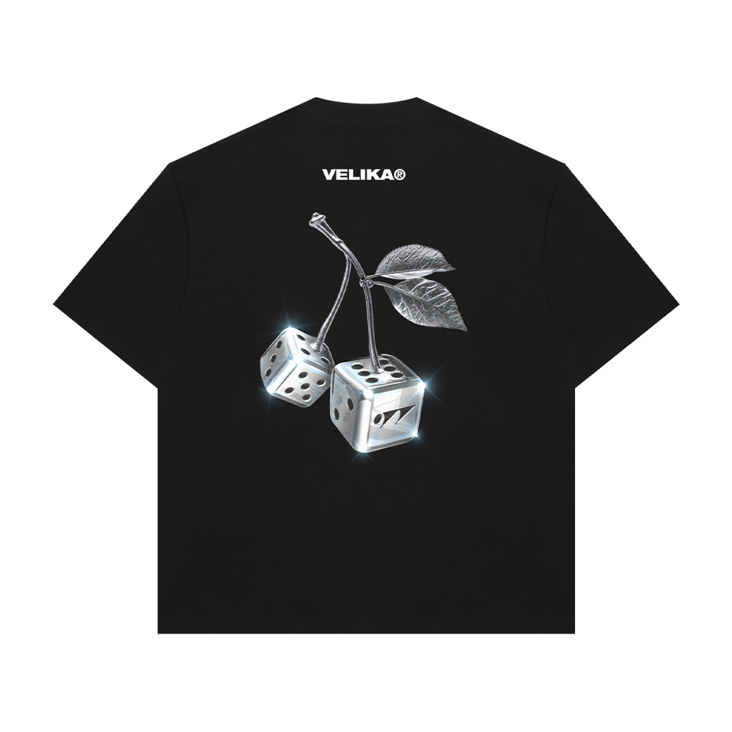 VELIKA DICE OVERSIZED T-SHIRT BLACK