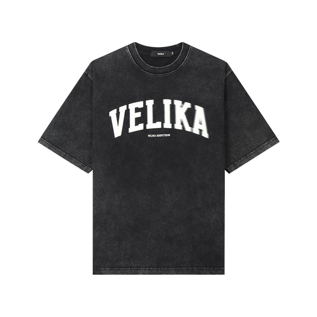 VELIKA FADE T-SHIRT BLACK BLEACH