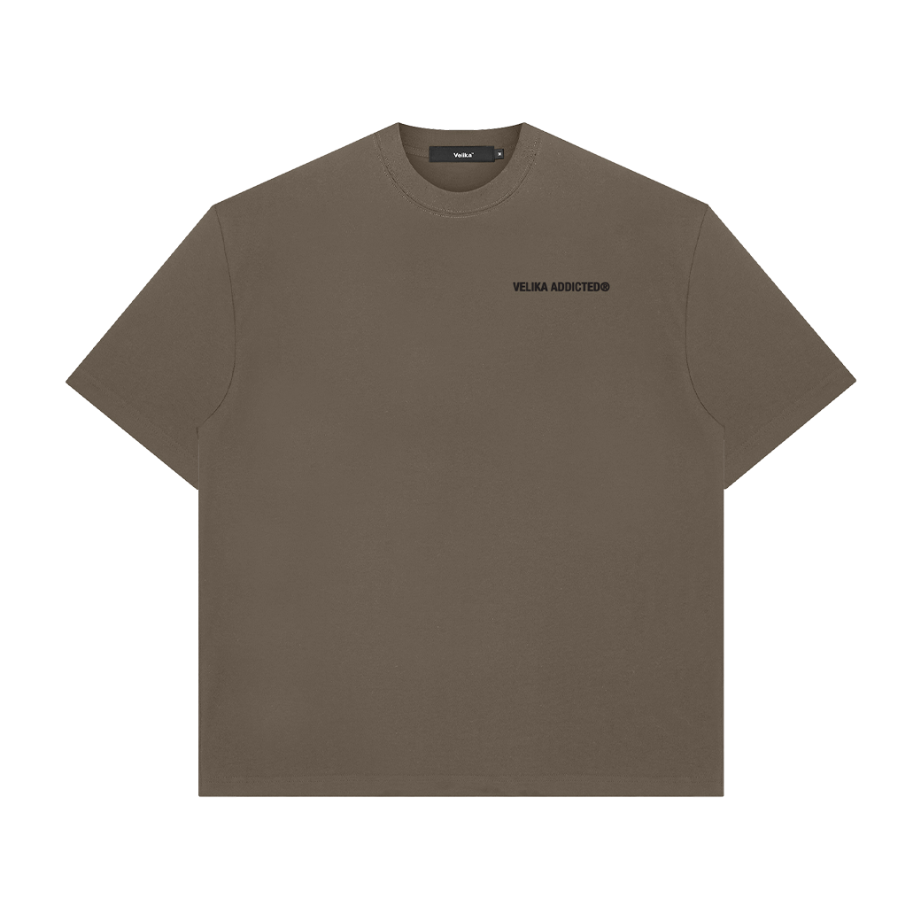 VELIKA LOGO 2025 T-SHIRT ARMY BROWN