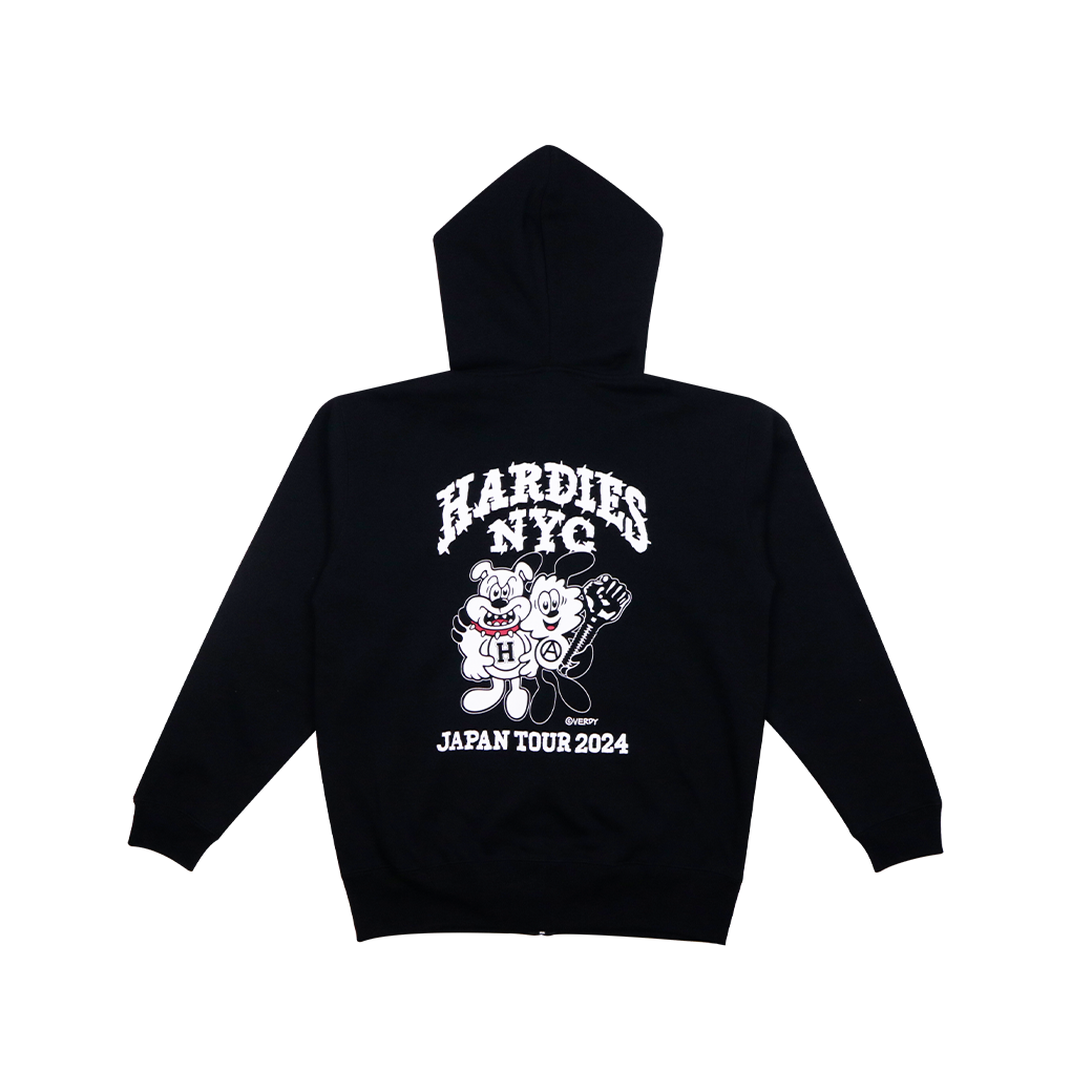 VERDY X HARDIES NYC JAPAN TOUR HOODIES BLACK