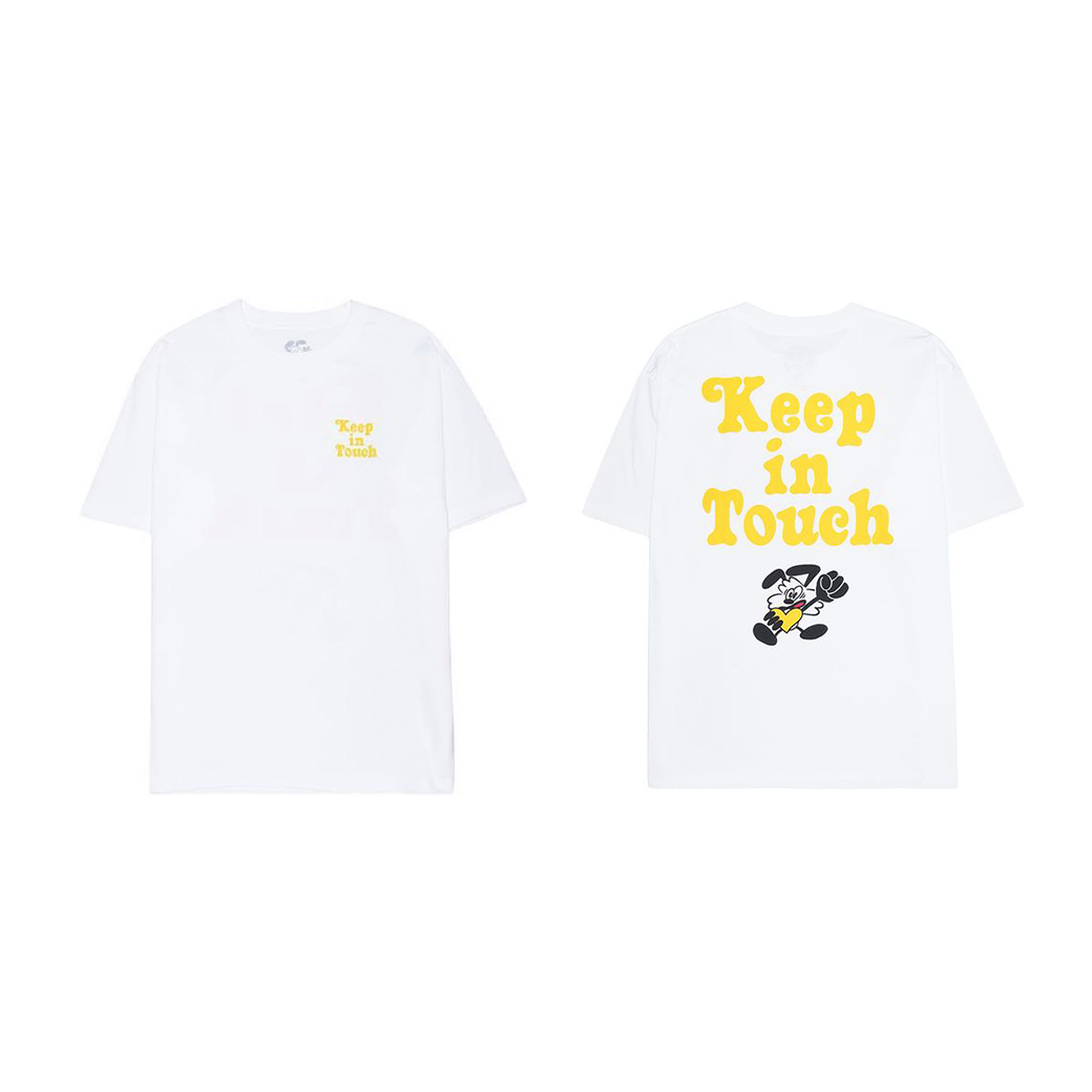 VERDY X KIT GALLERY KEEP IN TOUCH T-SHIRT WHITE