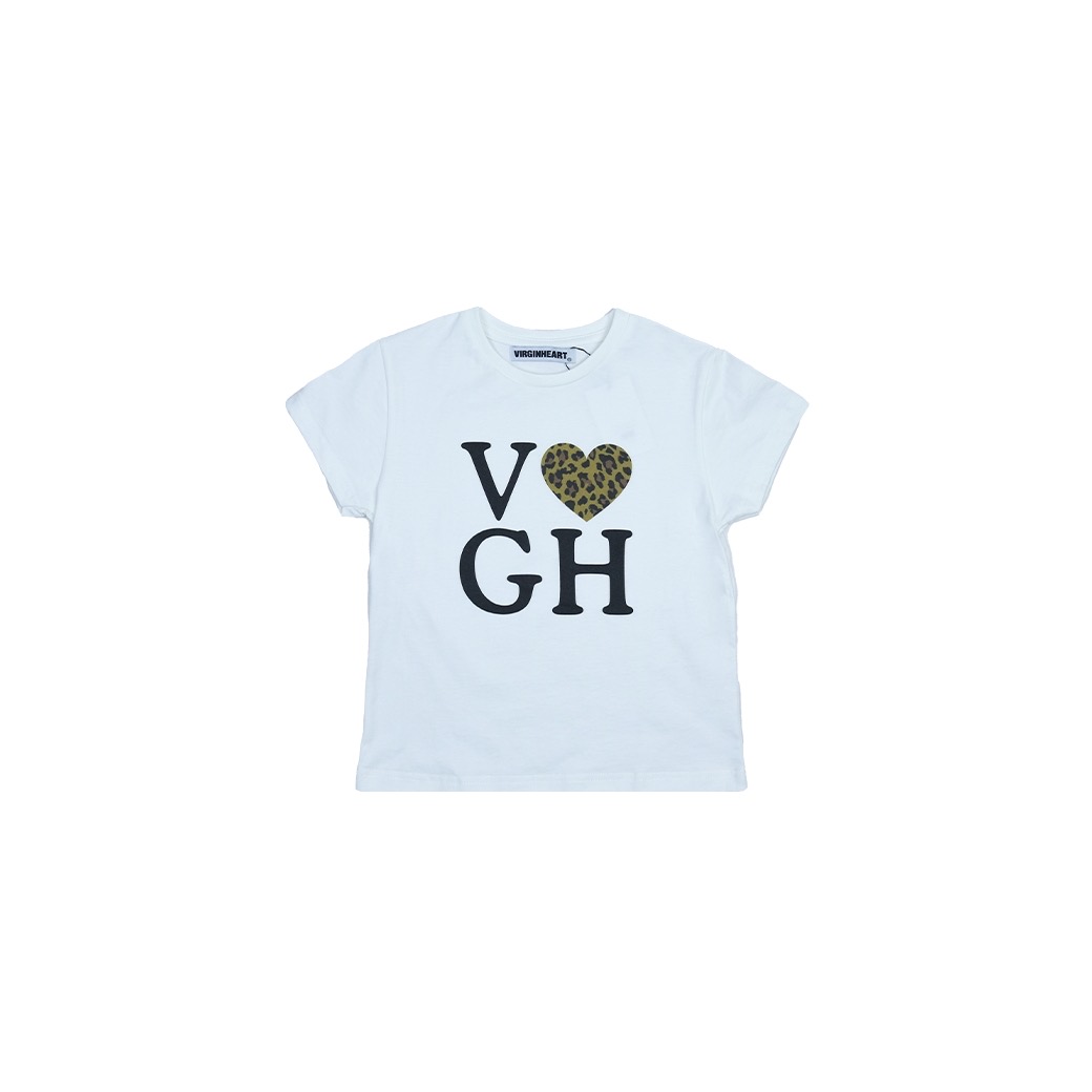 V.G.H LEOPARD BABY T-SHIRT WHITE