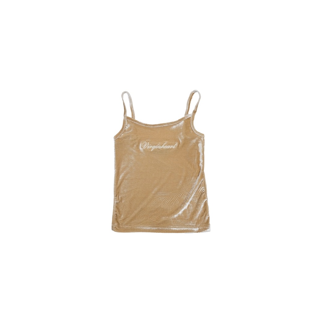 V.G.H VELVET CAMI TOP BROWN