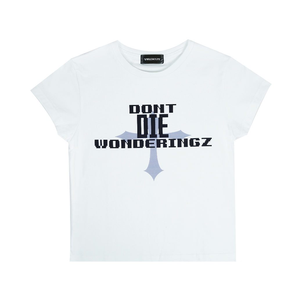 VIOLENCEZY WONDERING CROP WHITE