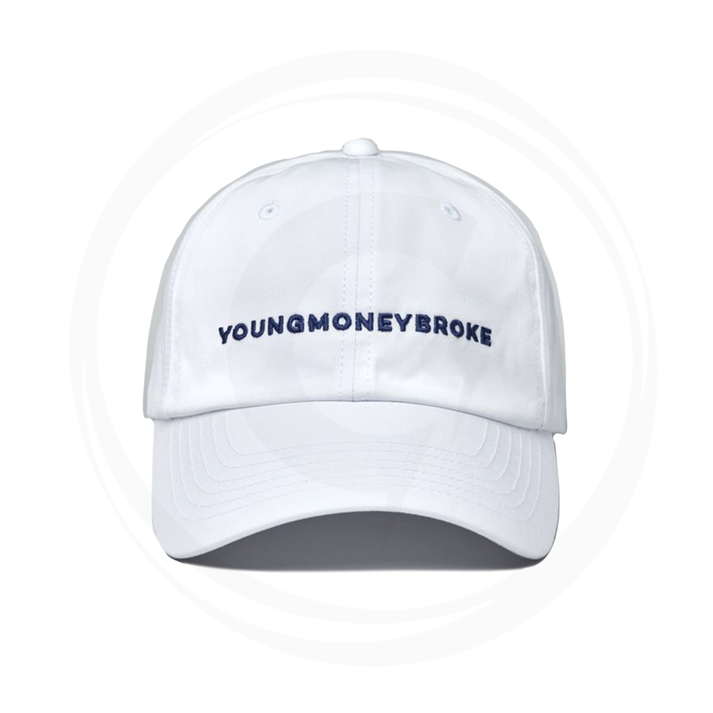YOUNGMONEYBROKE BASEBALL CAP WHITE