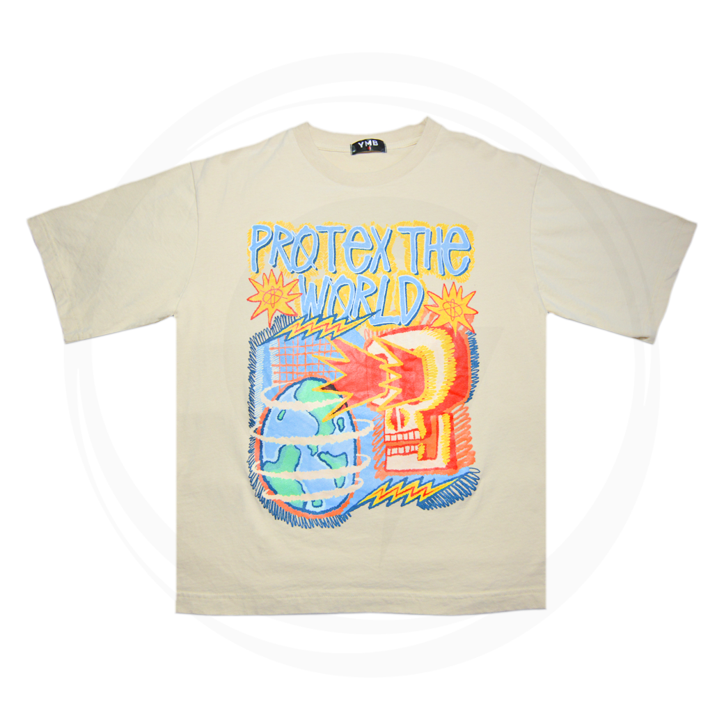 YMBTH PROTEX THE WORLD T-SHIRT BEIGE