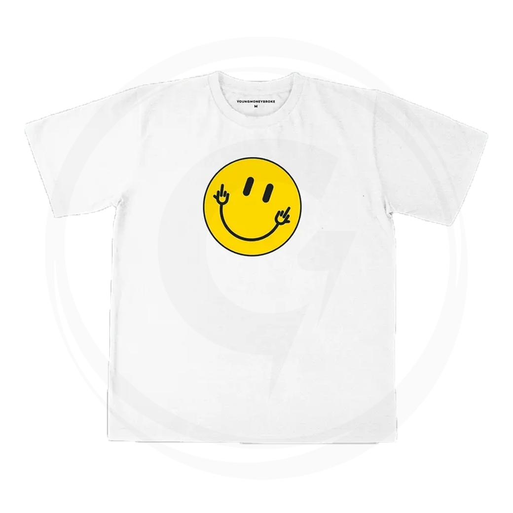YMBTH SMILEY F*CK ESSENTIAL T-SHIRT WHITE