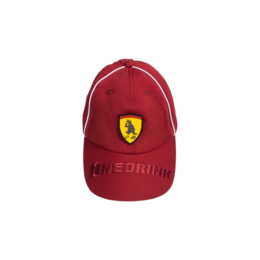 ONE DRINK AND WE GO HOME RACING TEAM CAP RED