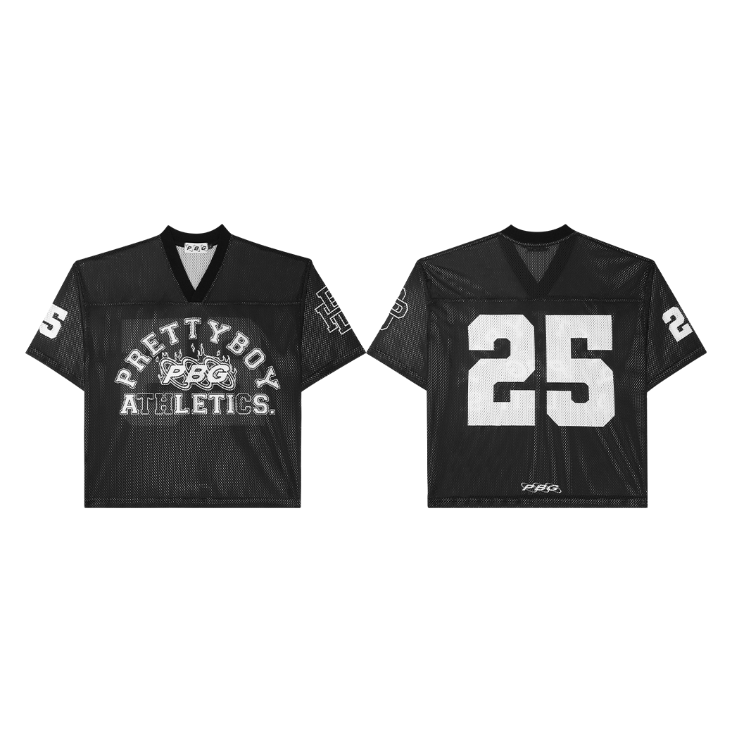 PRETTYBOYGEAR ATHLETICS MESH JERSEY BLACK PRETTYBOYGEAR ATHLETICS MESH JERSEY BLACK